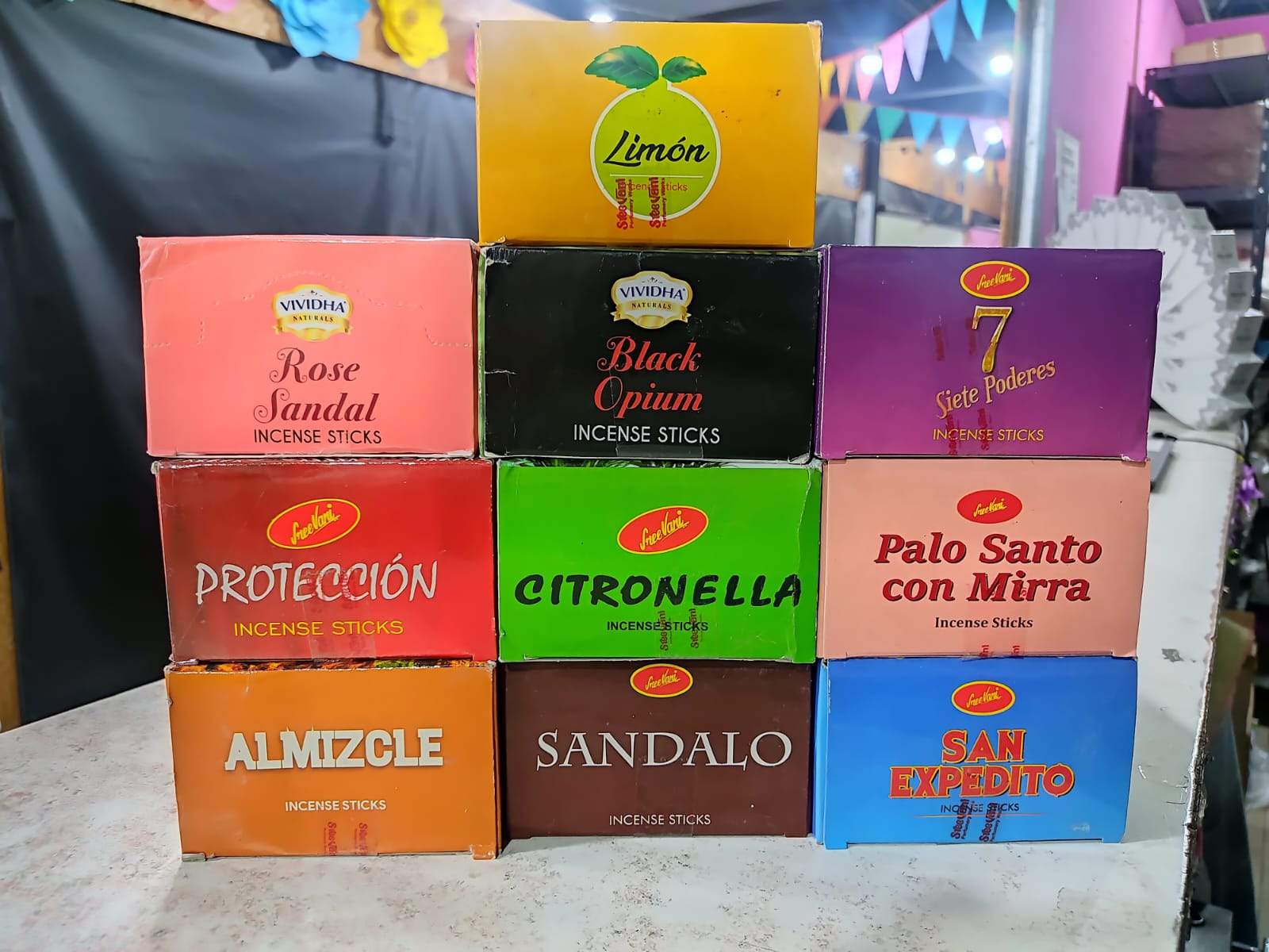 ✨🌏 Sahumerios Importados Sree Vani – Caja x6 Tubos (Llevando 10 Cajas o Más, Precio Especial) 🌏✨