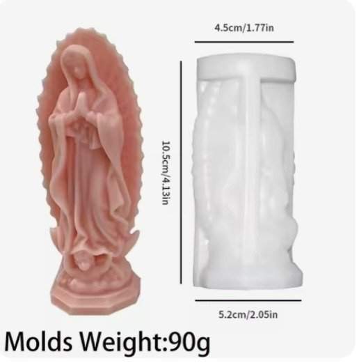 🙏✨ Molde de Silicona Virgen de Guadalupe ✨🙏