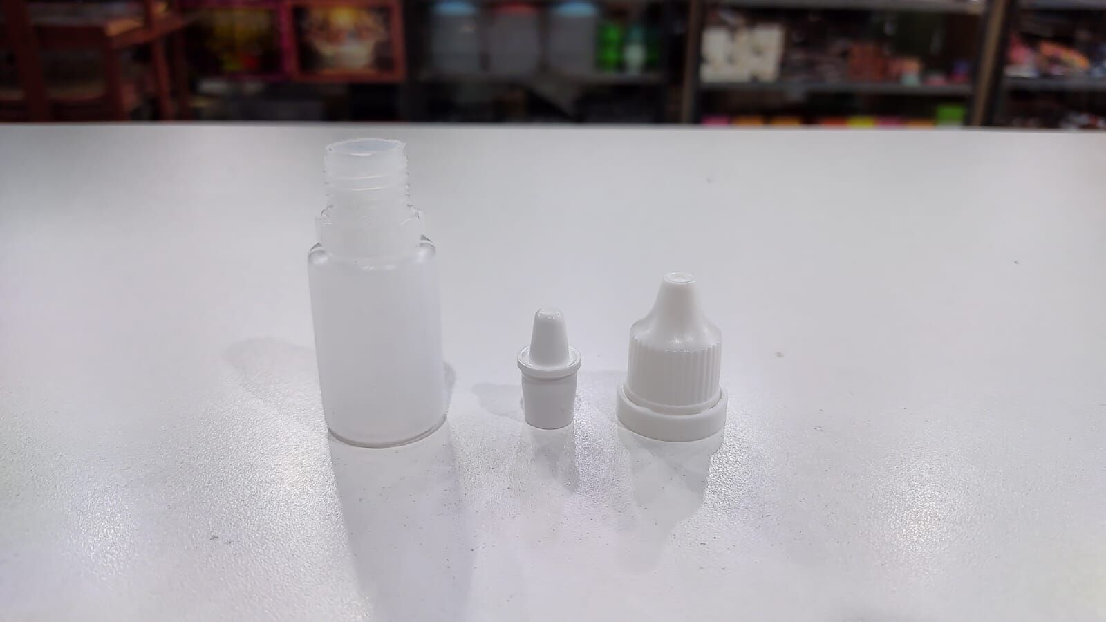 🧴 Frasco Plástico 10 ml con Inserter y Tapa con Precinto 🔒