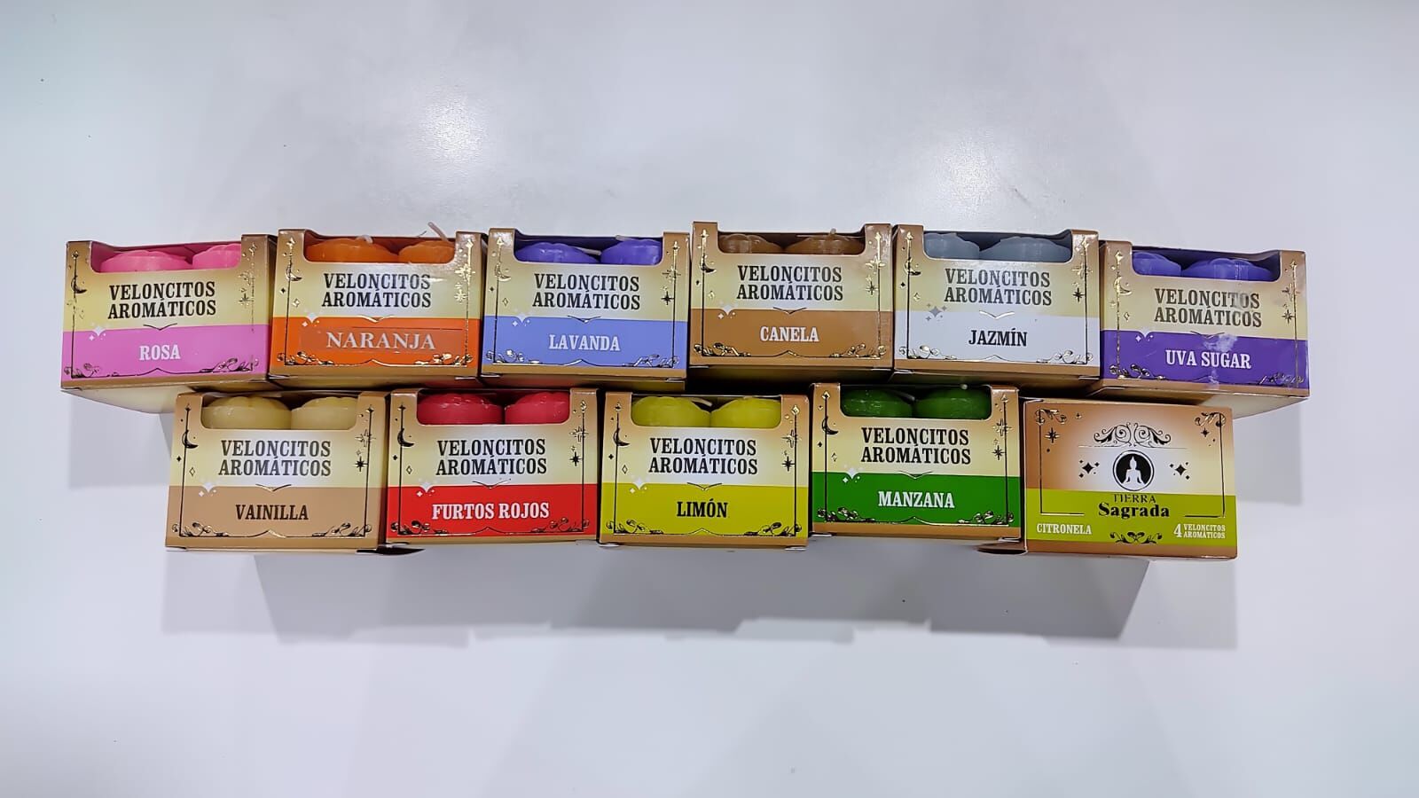 🕯️🌸 Veloncitos Aromáticos de 1 Día – Caja x4 ✨