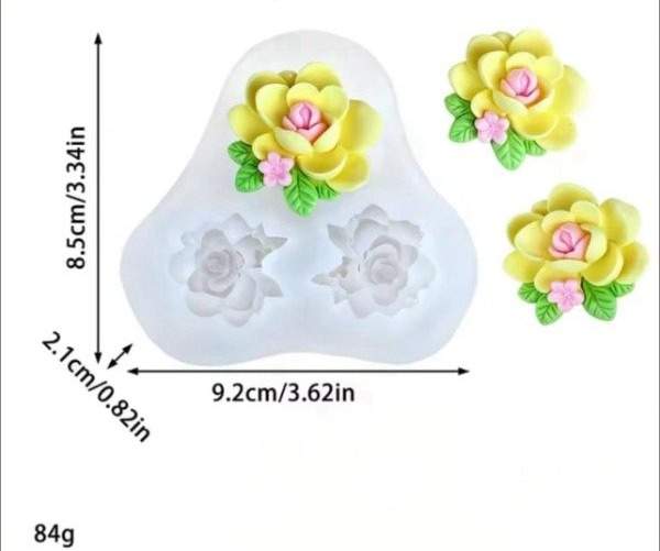 Molde Triple Flores Nº 353