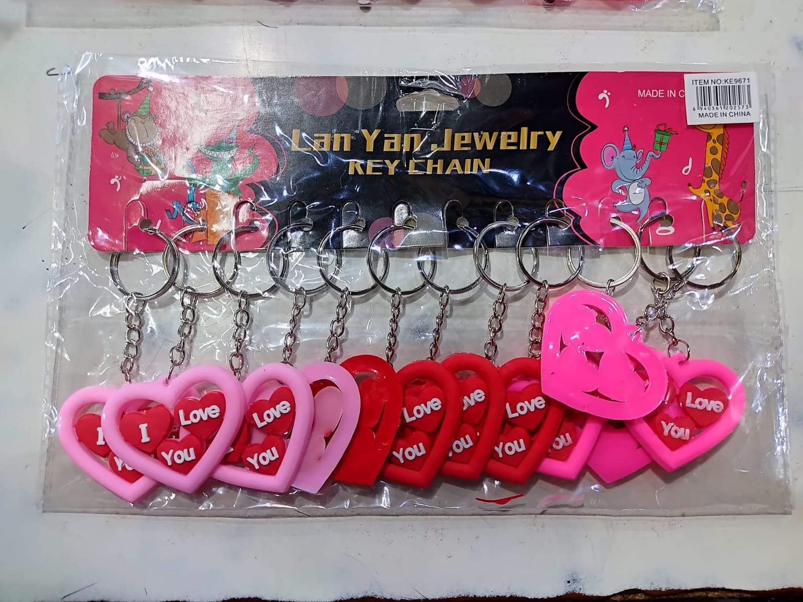 ❤️ Llaveros de Goma en Forma de Corazón – Docena ❤️