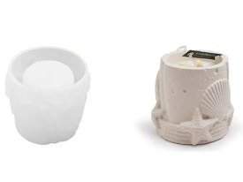 🐚✨ Molde de Silicona Frasco con Detalles de Caracoles ✨🐚 Nº 304