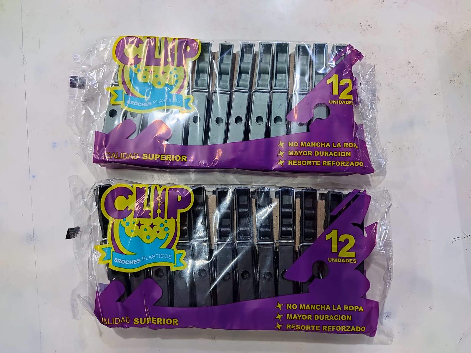 ✨ Broches para Ropa de Plástico Resistentes – Pack x12 ✨