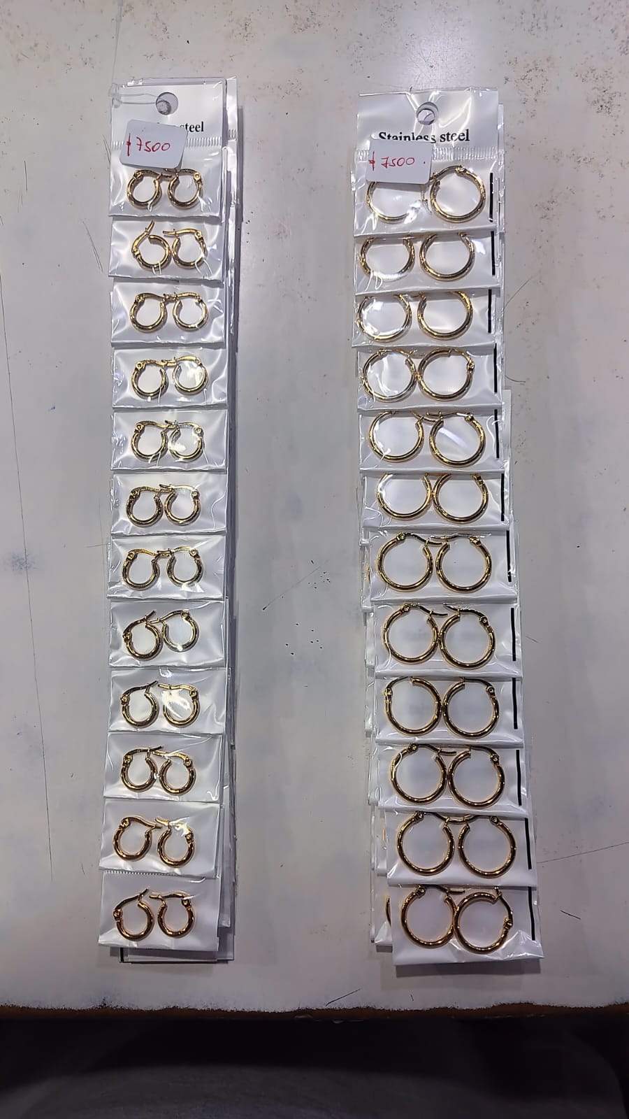 ✨ Blister de Aros de Acero x12 Pares ✨