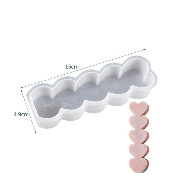 Molde corazones Nº 198