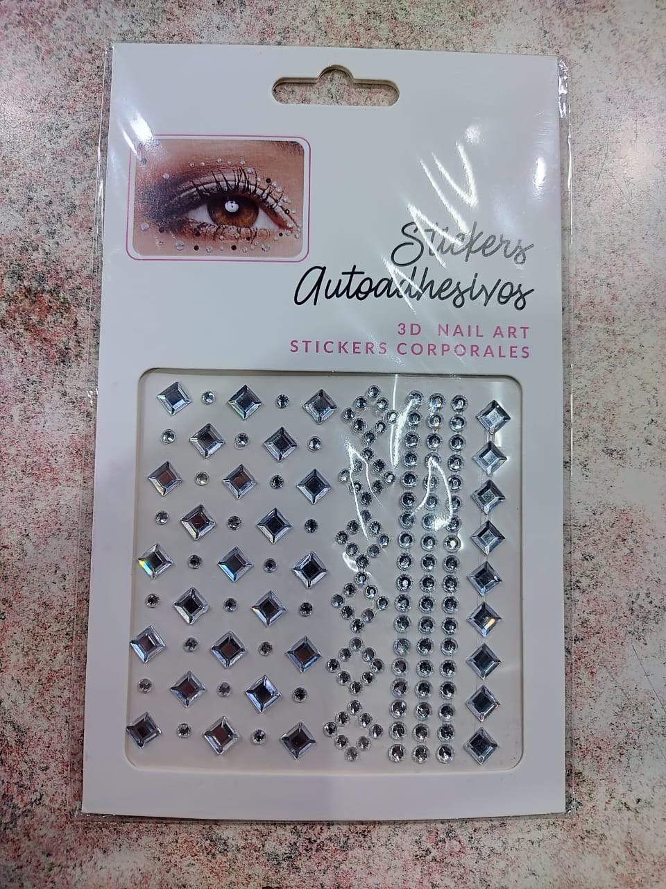 Strass decorativo blanco para la cara ✨🤍