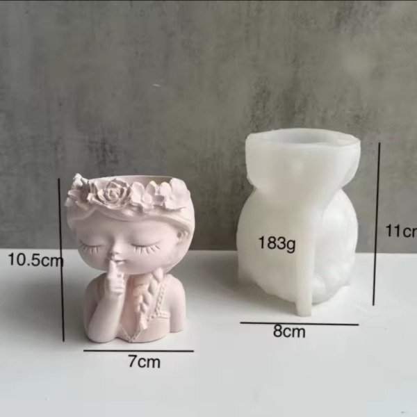 🤫✨ Molde de Silicona Figura de Mujer “Shhhh” ✨🤫 Nº 309