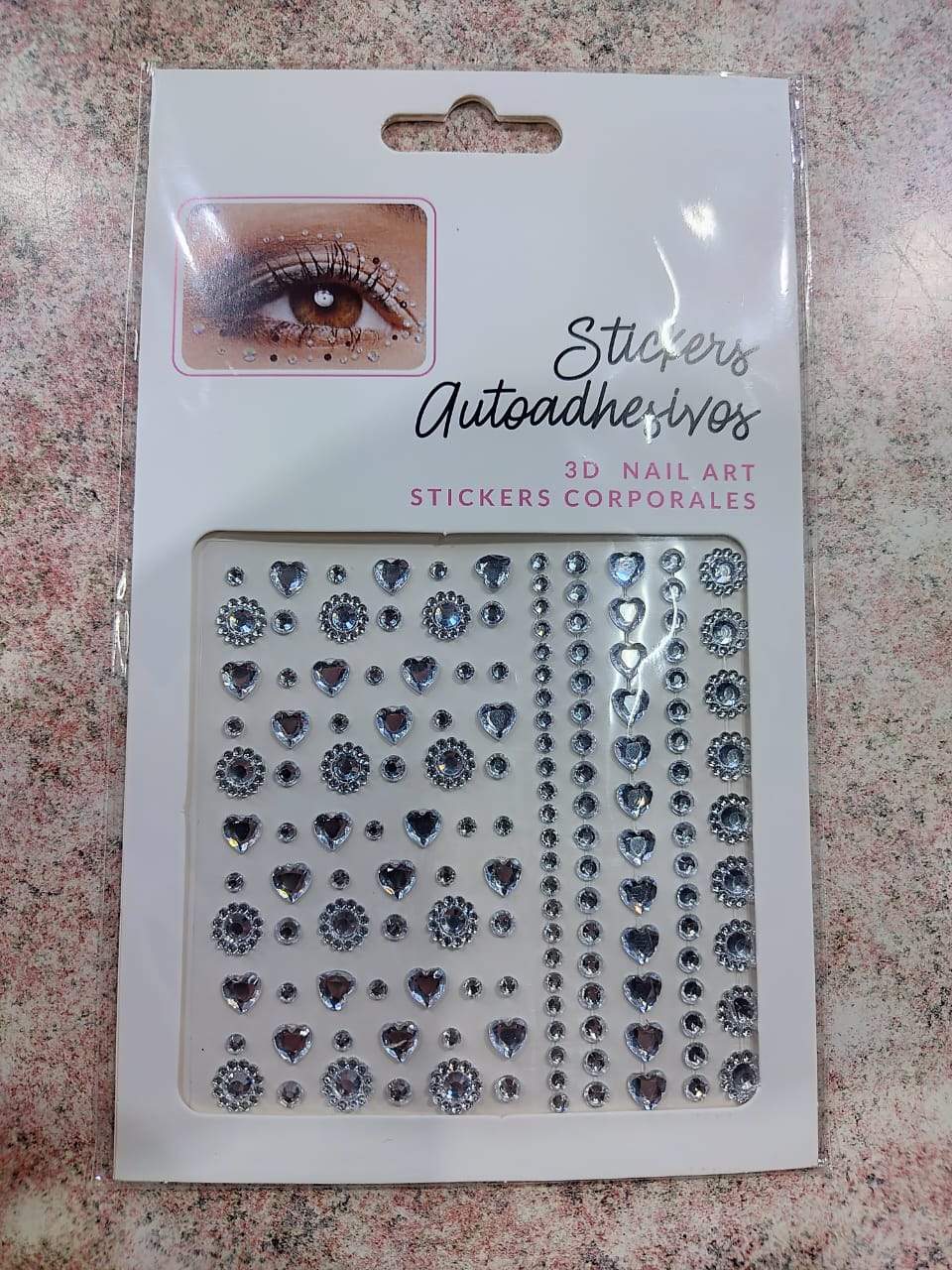 Strass decorativo blanco para la cara ✨🤍
