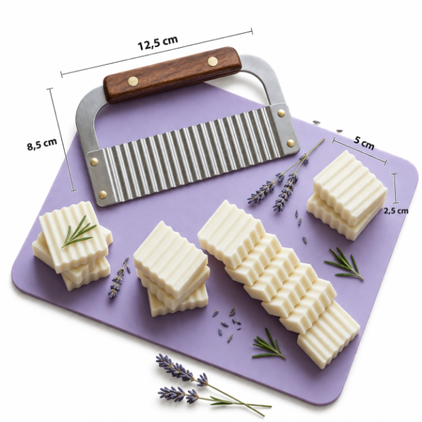 🧼🔪 Cortador de jabones con mango de madera 🔪🧼