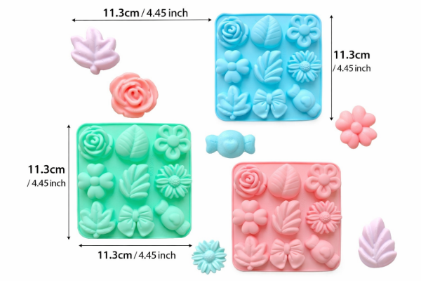 🌸🍃 Molde Flor y Hoja Cod. 374 ✨