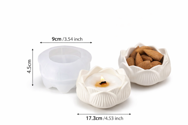 ✨ Molde para Yeso Flor de Loto Cod. 390 💫