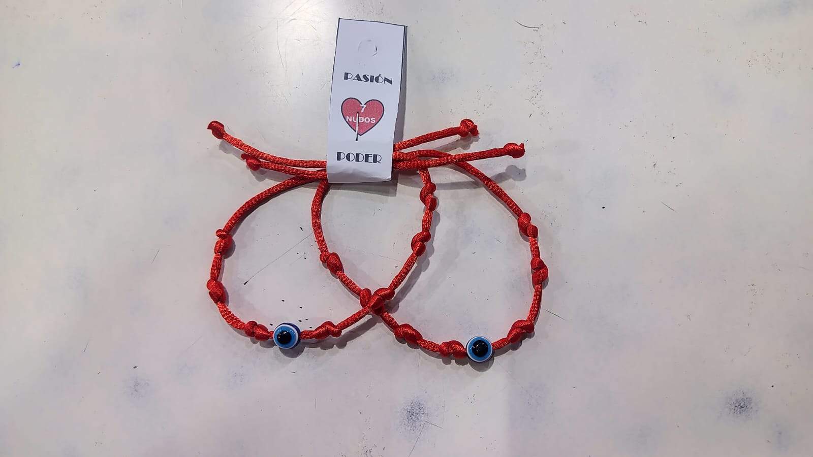 🧿 Pulseras de 7 Nudos con Ojo Turco x2 🧿